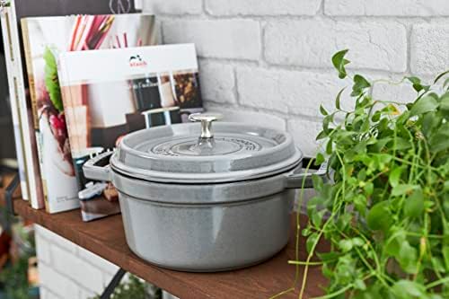 Staub Round Cocotte - 4Qt - Graphite Grey - Image 5