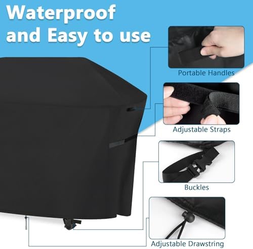 BBQ Grill Cover (46" L x 22" W x 41" H) - Image 2
