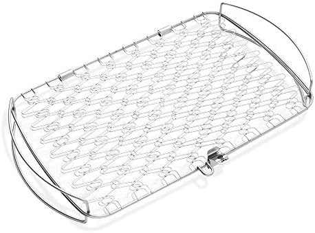 Weber® Large Fish & Veggie Grilling Basket, Stainless Steel for Gourmet Grilling by Unknown