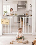 Sekey Baby Gate for Stairs, 30-57" Extra Wide No Drilling Dog Gate by Sekey