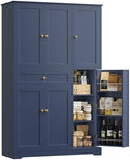 HOSTACK 68"H Kitchen Pantry Storage Cabinet with Doors & Shelves, Navy Blue by HOSTACK