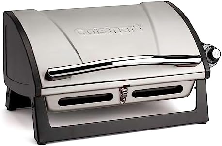 Cuisinart Gas Grill with Locking Lid, Portable, 8,000 BTU, 10 lbs. by Cuisinart