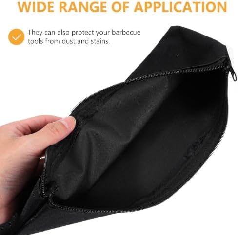 4pcs Barbecue Tool Holder Bag, Portable Canvas Storage Organizer - Image 3