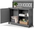 Outvita Outdoor Storage Cabinet PVC 2-in-1 Workstation by Outvita