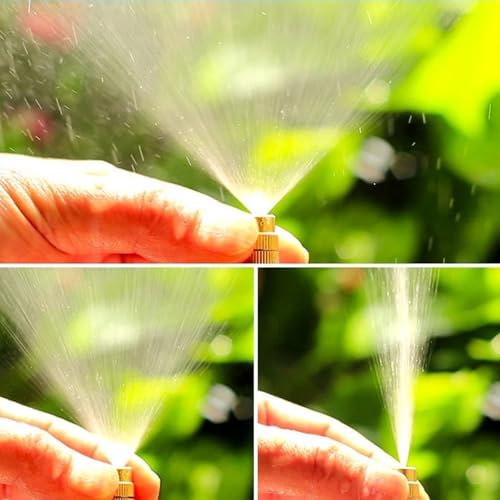 New drip Irrigation kit, Automatic Garden Watering System, Quick Connector and 360-degree Bending Dropper atomizing Copper Nozzle, Garden Plant Lawn Courtyard Watering System. (165FT) - Image 3