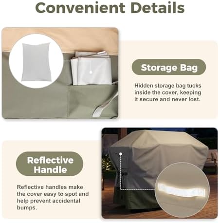 BBQ 3-6 Burners Flap Top Grill Cover 60 Inch - Image 5
