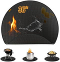 36'' Fire Pit Mat for Solo Stove Bonfire, Fireproof Under Grill Mat by SHINESTAR