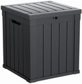 DRATO 51 Gallon Outdoor Storage Box Waterproof, Lockable Resin Deck Box for Patio Furniture, Pool Supplies & Garden Tools, Weatherproof Outside Storage Bin for Backyard Porch (Black, 51 Gallon) by DRATOprovidesawarmandcozy