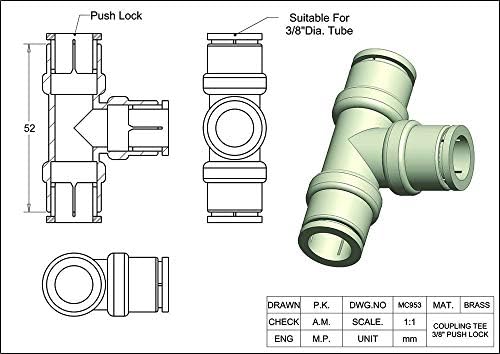 Misting Fittings (3/8 Coupling Tee-Pack of 5) - Image 2
