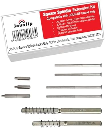 Square Spindle Thick Door Extension Kit for Mechanical Keyless Entry Locks by JOUNJIP
