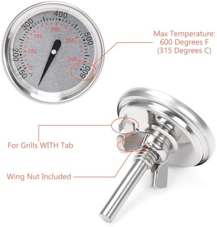 QuliMetal 60540 67031 Grill Thermometer Replacement for Weber Charcoal - Image 5