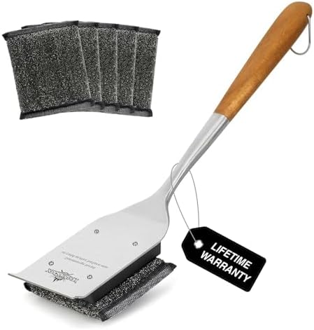 XUDAKAIXIN Grill Brush Bristle Free,with 5 BBQ Replacement Head by XUDAKAIXIN