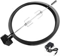 Rotisserie Accessory Attachment for XL Big Green Egg & Kamado Joe 24-inch Big Joe, Complete Grill Accessory with 120V Motor, Stainless Steel Rotisserie Rod & Forks, Heavy Duty Iron Frame by Burly+grill