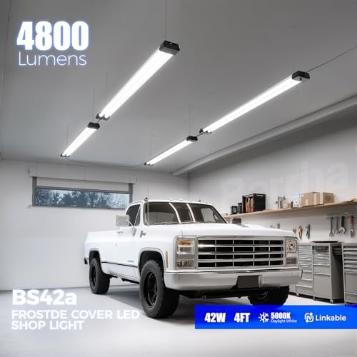 Barrina BS42a LED Shop Lights 4FT for Workshop, 42W 4800LM 5000K, 4 Packs - Image 2