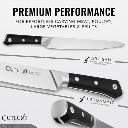Cutluxe Turkey Carving Knife Set – Carving Fork & Knife for Meat & BBQ - Image 4