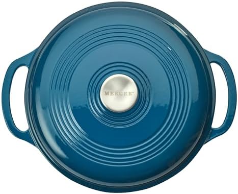 Mercer Culinary Enameled Cast Iron Round Dutch Oven, 6 qt., Turquoise - Image 3