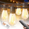 addlon 72FT Outdoor String Lights with 36 Dimmable Edison Bulbs for Patio by addlon