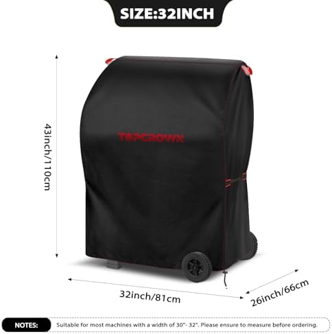 Topcrown Grill Cover for Outdoor Grill Waterproof BBQ Gas Grill Cover (32") - Image 2