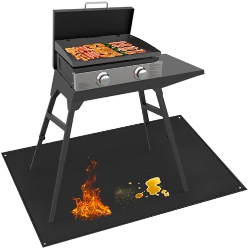 Grill Mat for Blackstone Griddle Accessories 28in, 48 x 36 x 0.02in by TOHONFOO