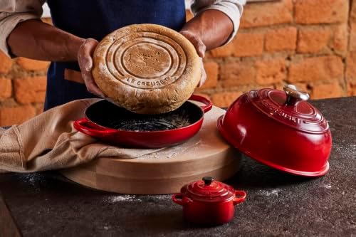 Le Creuset Enameled Cast Iron Round Bread Oven, 9.5 inch, Licorice/Crucible - Image 7