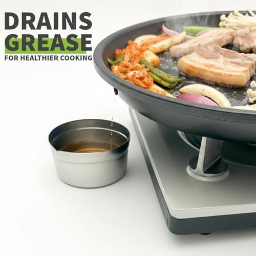 TECHEF - KBBQ Ultimate Set with Korean BBQ Grill Pan, Agni Portable Gas Stove Burner, Carrying Bag, 4 pack Butane Gas, Scissors, 2 BBQ Tongs, Made in Korea - Image 4