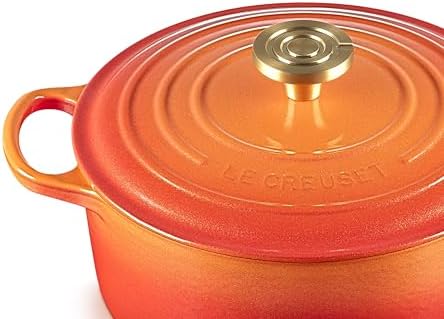 Le Creuset Enameled Cast Iron Round Dutch Oven, 4.5 qt., Flamme Doree - Image 2