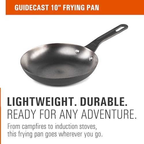 GSI Outdoors Guidecast Frying Pan, 10 in, Lightweight Cast Iron - Image 2