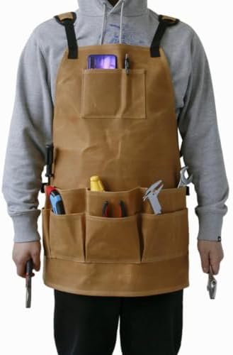 Waterproof Canvas Tool Apron with Adjustable Strap - Image 7