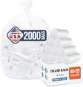 Delxo 30-33 Gallon Trash Bags, 2000 Count Bulk Value Large Garbage Bags by Delxo