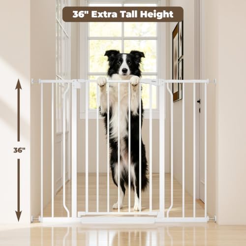 36" Extra Tall Baby Gate, 29"-45" Wide Auto Close Dog Gate Indoor - Image 2