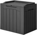JUMMICO 31 Gallon Resin Deck Box Waterproof Outdoor Storage Boxes by JUMMICO
