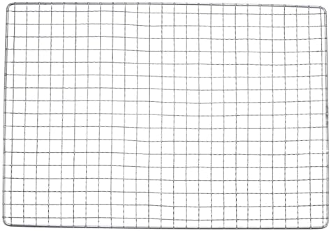 HARFINGTON Square BBQ Grill Net 17.3"x10.2" Stainless Steel Cross Wire Barbecue Mesh Mat for Baking Smoking Charcoal Grilling Roasting by HARFINGTON
