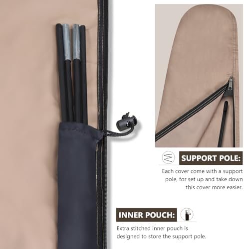 ULTCOVER Waterproof Patio Market Umbrella Cover - Image 5