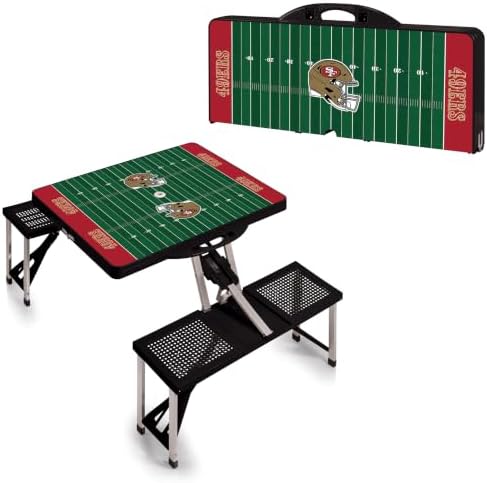 Picnic TIME NFL Football Field Folding Picnic Table, Camping Table, Outdoor Table with Umbrella Hole - Image 4