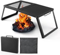 Odoland Folding Campfire Grill Camping Grill for Outdoor Cooking Bonfire by Odoland
