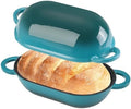 2.5 QT Enameled Cast Iron Sourdough Bread Oven, Loaf Pan with Lid by NSIRONS