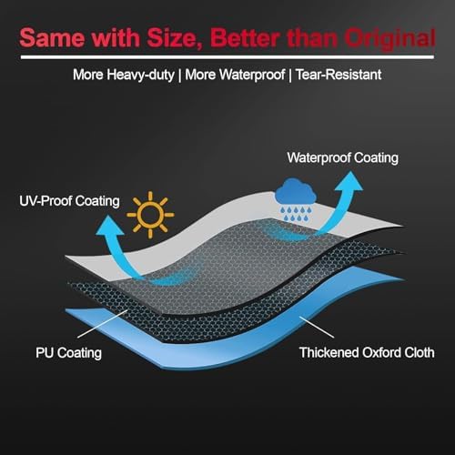 Grill Cover for Oklahoma Joe's Judge Charcoal Grill - 600D Premium BBQ Cover Waterproof and Heavy Duty for Oklahoma Joe's Judge Smoker - Image 7