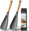 Astercook Cooking Spoon, 2 Pack, Nonstick Safe Silicone Spatula by Astercook