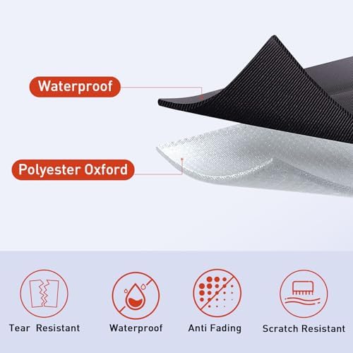 SquarePie Round Outdoor Talecloth with Umbrella Hole and Zipper 60 Inch,Water Resistant SpillProof Patio Table Cloth Cover for Spring Summer Camping Garden Poolside Picnic,Palm Leaf Orange Flower - Image 4