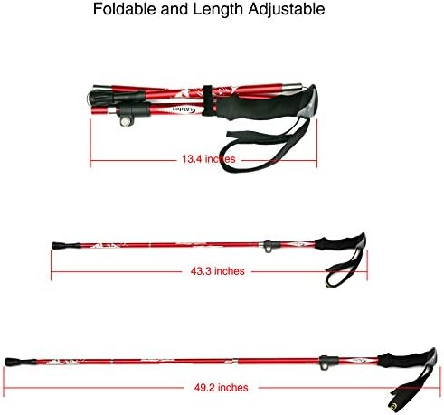 A ALAFEN 7075 Aluminum Collapsible Ultralight Trekking Pole - Image 4