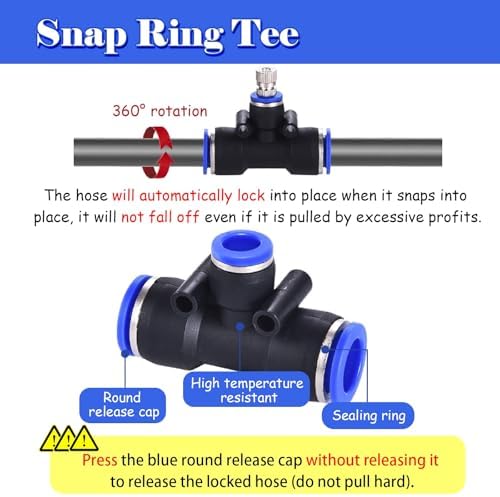 Adjustable Cooling Misting System for Patios & Gardens | Leakproof Connectors, Custom Length Irrigation Kit (65m/213ft) - Ideal for Streets & Courtyards - Image 4