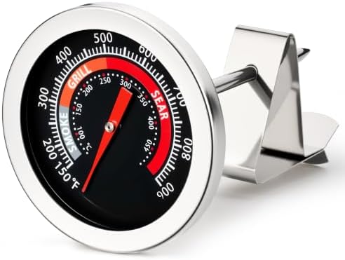 Thermometer Replacement for Big Green Egg, BGE Temperature Gauge for Big Green Egg,Grill Dome, Char-Griller Kamado, Stainless Steel 150-900°F with No-Fog Glass Lens (2" for BGE) - Image 7