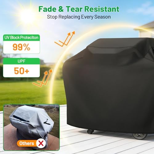 55 Inch Grill Cover for Outdoor Grill, Waterproof BBQ Grill Cover - Image 3