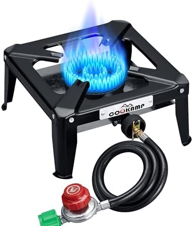 COOKAMP Propane Burner for Camping,Outdoor Cooking,Seafood Boil &Home Brewing,Portable Gas Stove SA1210 by COOKAMP