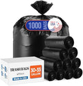 Delxo 30-33 Gallon Trash Bags, 1000 Count Bulk Value Large Garbage Bags by Delxo