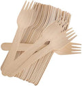 Disposable Wooden Forks, 100 PCS Eco-friendly Forks Recycling Wood Utensils Disposable Cutlery Fork for Eating, Outdoor Camping, Party, Picnics, Weddings, Dinner Events by Eacpokc