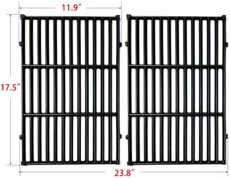 DC130 17.5" 7638 2pk Cast Iron Cooking Grill Grates Replacement for Weber Spirit 300, 310, 320 Series, Spirit 700, Genesis Silver B/C, Genesis Gold B/C, Genesis Platinum B/C Gas Grills - Image 2