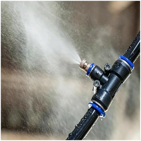Patio Misting System - Garden Irrigation Mist Kit for Outdoor Cooling, Humidity Control & Watering - Ideal for Patios, Decks, Greenhouses & Summer Heat Relief by Unknown
