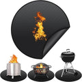 48" Round Fire Pit Mat, 4-Layer Fireproof Under Grill Mat Reusable Oil-Proof and Waterproof Outdoor BBQ Fireplace Mat for Decks,Patios,Grass,Solo Stove Bonfire by Unknown