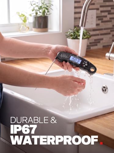 Meat Thermometer Digital, Food Thermometer for Cooking, Black - Image 3